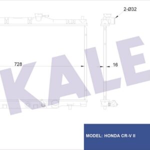 RADYATÖR CRV II AL/PL/BRZ 400x728x16 - KALE