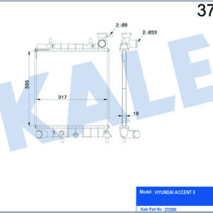 RADYATÖR ACCENT-ACCENT II 1.3 AL/PL/BRZ 335x317x16 - KALE