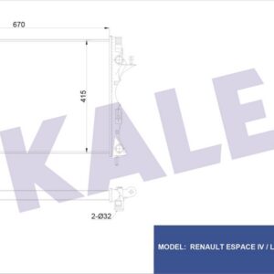 RADYATÖR ESPACE IV-LGN II AL/PL/BRZ 670x415x32 - KALE