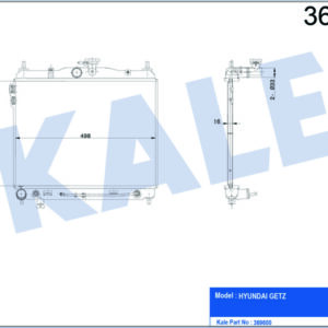 RADYATÖR GETZ AL/PL/BRZ 373x498x16 - KALE