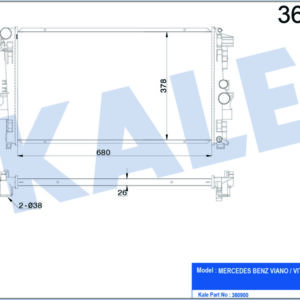 MOTOR SU RADYATORU MERCEDES VITO W639 03 - KALE