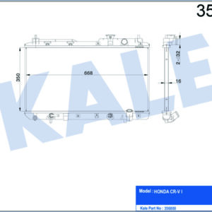 RADYATÖR CRV I AL/PL/BRZ 350x668x22 - KALE