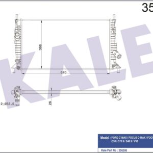 MOTOR SU RADYATORU FOCUS II FOCUS II C MAX 1.6TDCI 2.0TDCI 1.6 1.8 04 08 C MAX 2.0 16V 1.6TDCI 07 MAZDA 3 1.4 1.6 03 09 VOLVO C30 C70 S40 V50 1.6D 1.6 1.8 06 12 - KALE