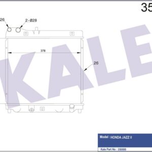 RADYATÖR JAZZ II AL/PL/BRZ 328x378x26 - KALE