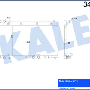 RADYATÖR JAZZ II AL/PL/BRZ 325x648x16 - KALE