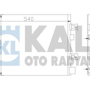 KLİMA KONDENSERİ DUSTER 10 SANDERO 08 LOGAN 10 1.2 16V-1.4-1.6-1.5DCI AL/AL 502x390x16 - KALE