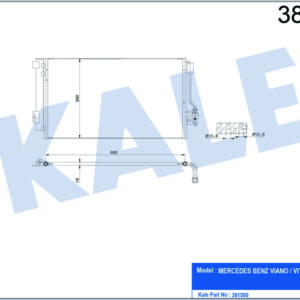 KLIMA RADYATORU MERCEDES VITO W639 03 - KALE