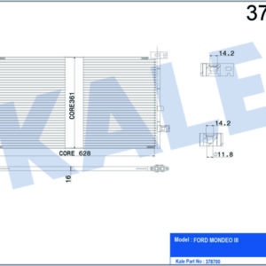 KLIMA RADYATORU MONDEO III 1.8 2.0 16V 2.0TDCI 00 07 MANUEL KLIMALI - KALE
