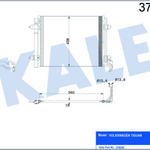 KLİMA KONDENSERİ VW TIGUAN AL/AL 540x450x16 - KALE