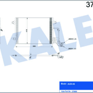 KLİMA KONDENSERİ A6 AL/AL 615x420x18 - KALE