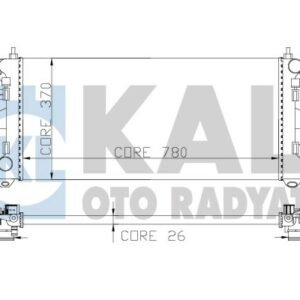 RADYATÖR DUCATO-BOXER-JUMPER 2.2 HDİ 06 KLİMASIZ MEK 1 SIRA ALB SİSTEM AL/PL/BRZ - KALE