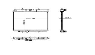 RADYATÖR P206 1.4-1.6 ie 1 SIRA ALB SİSTEM - KALE