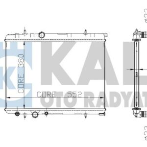 RADYATÖR 206 98 307 02 C4 04 XSARA 00-05 1.6-2.0 AC KLİMASIZ OTOM 562.8x378x27 1 SIRA ALB - KALE