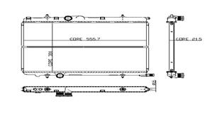 RADYATÖR 307 00 C4 04 1.4-1.6 16V-PARTNER-BERLINGO 97 2.0HDI 00 AC /- MEKx562x378x27 1 SIRA CU PL - KALE