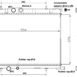 RADYATÖR P307 1.4ie-XSARA 2.0 ie 1 SIRA CU PL SİSTEM - KALE