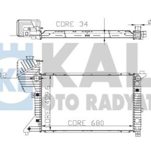 MOTOR SU RADYATORU KLIMASIZ / MANUEL SANZIMAN MERCEDES SPRINTER B901 B904 96 06 - KALE