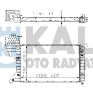 MOTOR SU RADYATORU KLIMALI MERCEDES SPRINTER B901 B904 96 06 - KALE