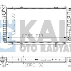 RADYATÖR DACIA 1.4 513x303x32 - KALE