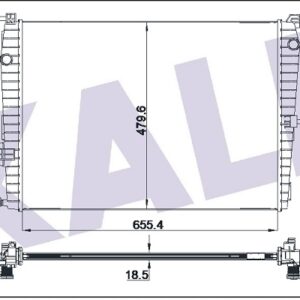 RADYATÖR RENAULT FLUENCE 1.6 BENZİNLİ 1 SIRA ALB SİSTEM - KALE