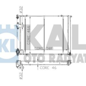 RADYATÖR SAFR 2.0 i / 2.2 si 2 SIRA CU PL SİSTEM - KALE