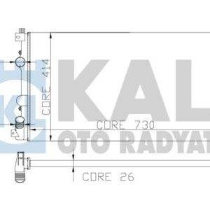 RADYATÖR MASTER II-MOVANO 01 2.5DCI G9U AC KLİMASIZ MEK 730x414.5x34 1 SIRA ALB SİSTEM - KALE