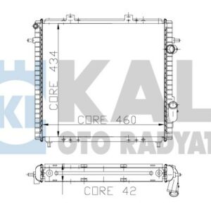 RADYATÖR EXP DZL KLİMASIZ MEK 460x438x32 2 SIRA ALB SİSTEM - KALE