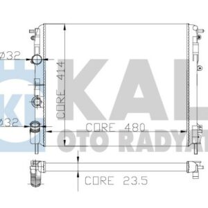 RADYATÖR CLIO II 1.9 D 1 SIRA ALB SİSTEM - KALE