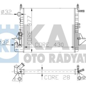 RADYATÖR TWNG 97 VALEO 732051 2 SIRA AL PL SİSTEM - KALE