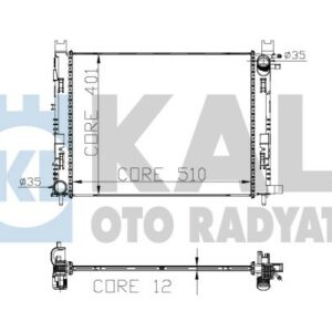 RADYATÖR CAPTUR-LOGAN II-SANDRO II 1.5DCI-CLIO IV-CAPTUR-LOGAN II-LODGY-SANDRO II 0.9TCE-1.2TCE 13 - KALE