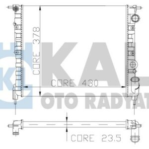 RADYATÖR NORMAL R19 1400cc-1.6 KARBÜRATÖRLÜ 2 SIRA AL PL SİSTEM - KALE