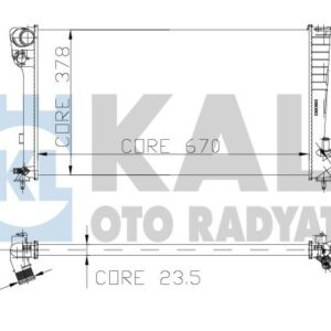 RADYATÖR PARTNER-BERLINGO-XSARA-306 1.9DZL DW8 98-02 KLİMASIZ MEK 670x377.5x23 2 SIRA AL PL - KALE