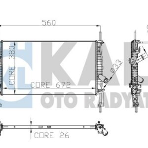 MOTOR SU RADYATORU TRANSIT 2.2TDCI 2.4TDCI 06 09 KLIMASIZ MANUEL 1 SIRA ALB - KALE