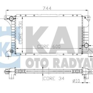 MOTOR SU RADYATORU TRANSIT T12 T15 92 98 1 SIRA ALB KISA TIP OLCU 600 331 34 - KALE