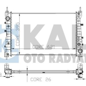 RADYATÖR LINEA 1.3 JTD AC KLİMASIZ MEK 621x395x26 1 SIRA ALB SİSTEM - KALE