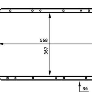 RADYATÖR TMPR 2.0 İ AC KLİMASIZ MEK 558x367x36 2 SIRA CU PL SİSTEM - KALE