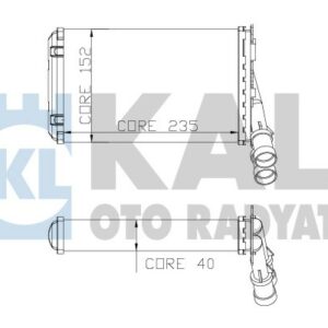 KALORİFER RADYATÖRÜ PARTNER-BERLINGO 1.9D-2.0HDI 97-08 -P306-XSARA-XANTIA-ZX 1.6-1.8-2.0-1.4HDI-1.5D 97-05 BEHER TİPİ - KALE