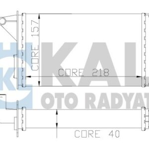 KALORİFER RADYATÖRÜ UNO 218x156.5x40 MUSLUKLU 2 SIRA AL PL SİSTEM - KALE