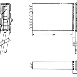 KALORİFER RADYATÖRÜ R21 OPTIMA-CNCRD AC KLİMASIZ 234x157x42 2 SIRA AL PL SİSTEM - KALE