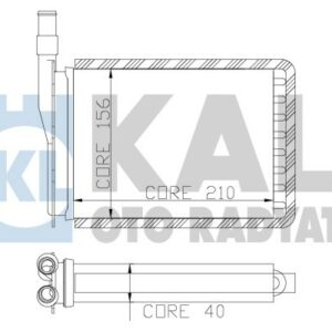 KALORİFER RADYATÖRÜ R9-R11-EXP 212x156 BAKIR/PLASTİK 2 SIRA CU PL SİSTEM - KALE