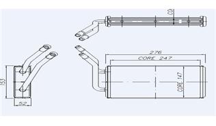 KALORIFER RADYATORU TRANSIT V347 2.2TDCI 2.4TDCI 3.2TDCI KLIMASIZ 06 - KALE