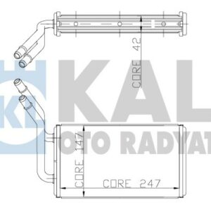 KALORIFER RADYATORU TRANSIT TURBO 96 99 TRANSIT V184 2.0TDCI 2.4TDCI 01 06 2 SIRA ALB - KALE