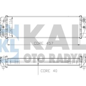 TURBO RADYATÖRÜ INTERCOOLER ALBEA 03 1.3JTD 457x116x40 AL AL SİSTEM - KALE