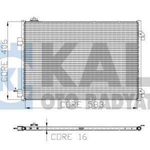 KLİMA KONDENSERİ CLIO SYMBOL 1.5 DCI 04 MEK 658x411x16 - KALE