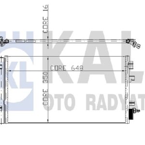 KLİMA KONDENSERİ FLUENCE 2010 648X350X16 mm - KALE