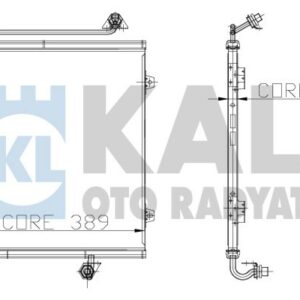 KLİMA KONDENSERİ R19 430x376x22 1 SIRA ALB SİSTEM - KALE