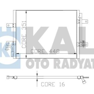 KLİMA KONDENSERİ ALBEA 1.3JTD 450x350x16 1 SIRA ALB SİSTEM - KALE