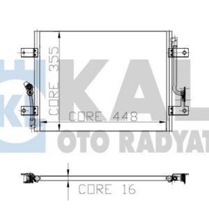 KLİMA KONDENSERİ PALIO 1.4-1.6 490x350x21 1 SIRA ALB SİSTEM - KALE