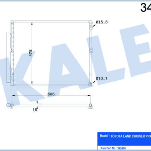 KLİMA KONDENSERİ TOYOTA LAND CRUISER AL-AL - KALE