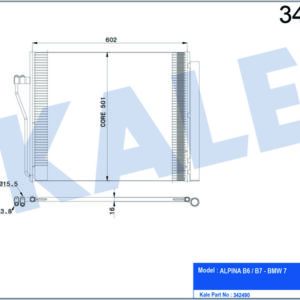 KLIMA RADYATORU BMW F01 F02 F03 F04 - KALE