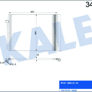 KLIMA RADYATORU BMW N57N M57N2 E70 E71 F15 F16 - KALE